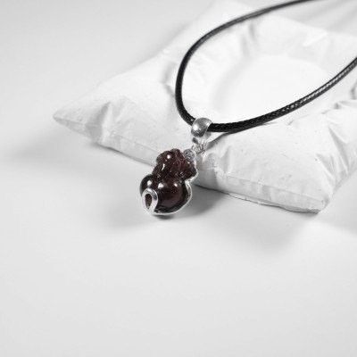 Mặt dây chuyền tỳ hưu thạch anh tóc đỏ bọc bạc 20x15mm mệnh hỏa, thổ - Ngọc Quý Gemstones