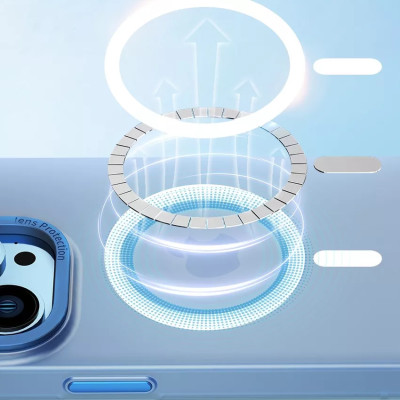 Ốp lưng chống sốc cho iPhone 14 Plus (6.7 inch) hỗ trợ sạc Maqsafe hiệu WIWU PC Ultra-thin Frosted Magnetic Case (mặt lưng nhám mờ, gờ bảo vệ Camera 0.5mm) - hàng nhập khẩu