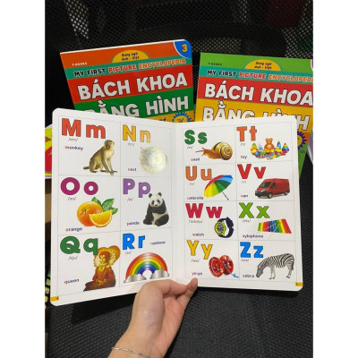 Combo Bách Khoa Bằng Hình Đầu Tiên Cho Bé Theo Chủ Đề - Song ngữ Anh Việt - Quét mã QR nghe đọc