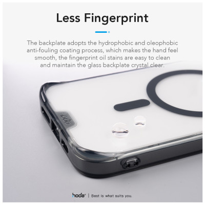 Ốp lưng cho iPhone 16 Pro Max HODA Magnetic Crystal Pro - Hàng Chính Hãng