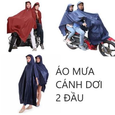 Áo Mưa Cánh Dơi Vải Dù 2 Đầu