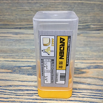 Mũi phay, mũi soi, mũi cắt vát cạnh tròn lồi 1/2"x3/4"(R=9.52mm) ARDEN