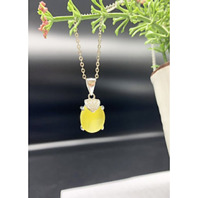 Dây chuyền bạc nữ trang sức bạc Ý S925 Bạc Xinh Huệ Ngân - Mặt xinh YYDZ122