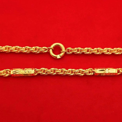 Dây chuyền nam mắt xích đốt trúc khóa tròn - NW03