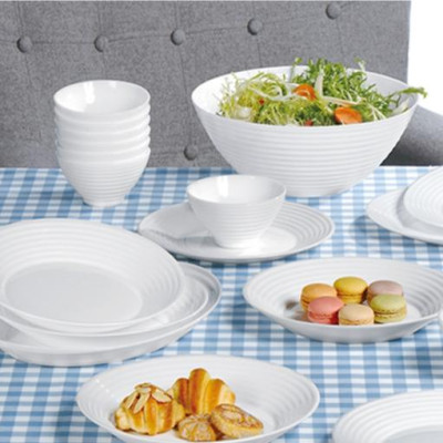 Bộ 6 bát (chén) ăn cơm thủy tinh Luminarc Harena 12cm N5418*6, dùng lò vi sóng, máy rửa bát | Hàng chính hãng