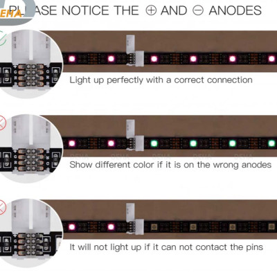 Đầu nối thẳng 4 chân cho led dây dán 5050 RGB đổi màu connector 4P pin 10 mm  trang trí dán tường thạch cao, cây máy tính, màn hình, ti vi, TV, Gaming, Tiktok dán tường, chống nước bền đẹp- Chính hãng DEHA