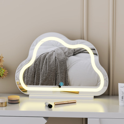 Gương đèn LED để bàn trang điểm hình đám mây xinh decor phòng thương hiệu IGA - GP403