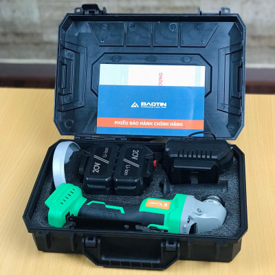 MÁY MÀI PIN 21V (MOTOR TỪ) KAZAKI KZ6-100 (CHÂN PIN MAKITA, 2 PIN 4AH, 1 SẠC )- HÀNG CHÍNH HÃNG