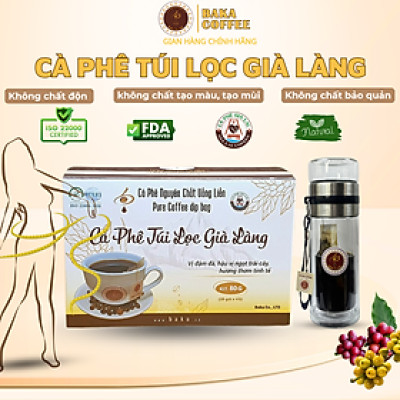 Cà phê túi lọc Già Làng - Hộp 20 gói