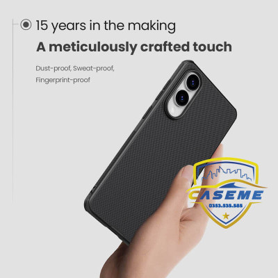 Ốp lưng dành cho Samsung Galaxy S25 Edge Nillkin dạng sần bảo vệ toàn diện - Hàng Chính Hãng