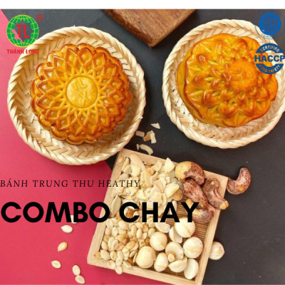 Hộp Bánh Trung Thu 2 bánh kiêng đường 1 trứng 220g dành cho người ăn kiêng - COMBO HEALTHY 1 - Thành Long (440g) - VIỆT NAM
