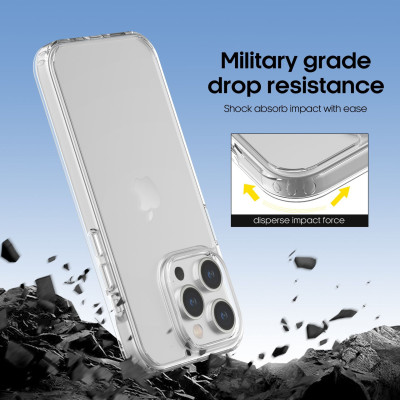 Ốp Lưng Trong Suốt Crystal Clear cho iPhone 14 / 14 Plus / 14 Pro / 14 Pro Max - Hàng Chính Hãng