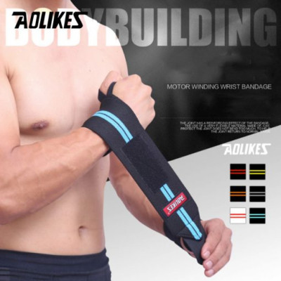 Dây Quấn Cổ Tay Tập Gym, Tập Thể Thao AOLIKES 1538, Hỗ Trợ Tập Luyện Thể Thao