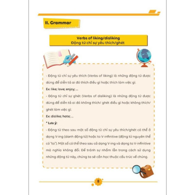 Sách - Làm Chủ Kiến Thức Tiếng Anh Bằng Sơ Đồ Tư Duy Lớp 8 - Tập 1 - MCBooks