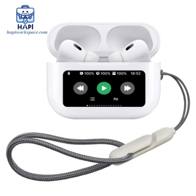 Tai nghe không dây hàng chính hãng WiWU Airbuds T22. Giảm tiếng ồn tốt, màn hình cảm ứng thao tác siêu tiện