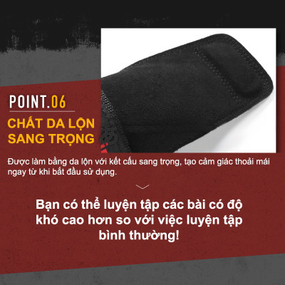 Lysin - đai hỗ trợ bảo vệ cổ tay, lòng bàn tay chất liệu da lộn thoáng khí, chống trượt, găng tay tập gym dây kéo lưng lifting straps tập deadlift kéo xà nâng tạ