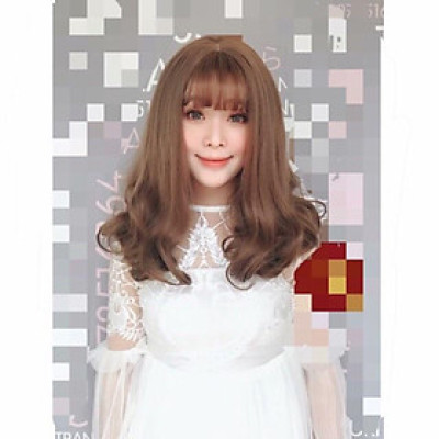 Tóc giả cao cấp chịu nhiệt- tặng lứoi chùm tóc- hình thật