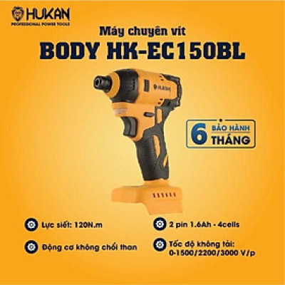 THÂN MÁY CHUYÊN VÍT 150NM  BODY HK-EC150BL HUKAN - HÀNG CHÍNH HÃNG