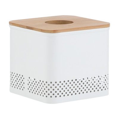 Hộp Đựng Khăn Giấy Sắt SIMPLY Màu Trắng|Index Living Mall| Nội Thất Thái Lan