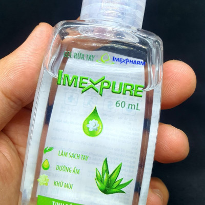 IMEXPURE 60ml - Gel rửa tay sát khuẩn hiệu quả của IMEXPHARM