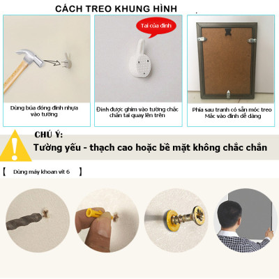 Bộ Ảnh Treo Tường Trang Trí Tiệm Cắt Tóc Nam Cực Đẹp Tặng Kèm bộ ảnh như hình mẫu, đinh treo tranh và sơ đồ treo - PGC238