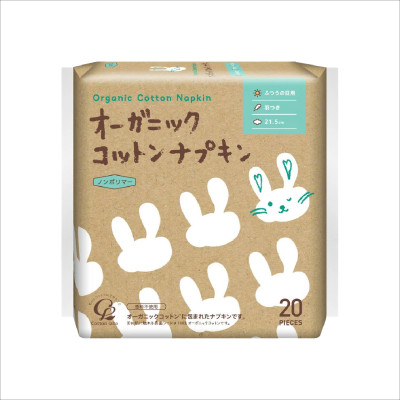 Băng Vệ Sinh  Cotton Labo Organic Napkin - 21.5cm (20 Miếng/Gói)