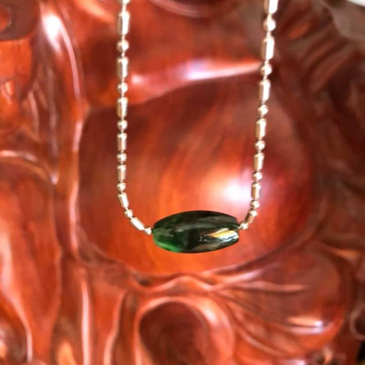 DÂY CHUYỀN LU THỐNG DÀI ĐẸP SIZE HẠT 19MM X 14MM MÀU XANH ĐẬM NHẠT BÓNG ĐẸP 100% ĐÁ CẨM THẠCH TỰ NHIÊN NỮ ĐEO XINH ĐẸP Ạ