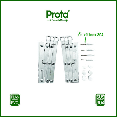 [CHÍNH HÃNG] Pat xếp gắn tường 16mm inox cao cấp (không bao gồm ống inox) - Bào hành 12 tháng