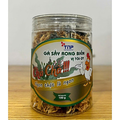 Gà sấy rong biển vị tỏi ớt Chà Chà TNP hũ 100g