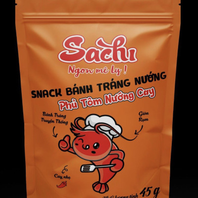 Bánh Tráng Nướng Vi Tôm Cay Sachi 45gram