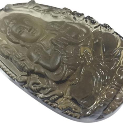 Mặt Dây Chuyền Phật Thiên Thủ Thiên Nhãn Đá Thạch Anh Khói Ngọc Quý Gemstones TTTNTAK