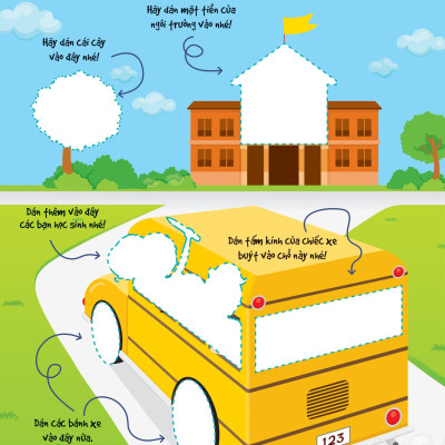 Dán hình siêu đáng yêu - Trường học