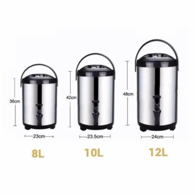 Bình ủ trà giữ nhiệt 6L 8L 10L 12L, Bình nước giữ nhiệt inox 304 có vòi chuyên dụng pha trà cao cấp loại 1 xịn