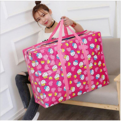 Combo 2 Túi Bạt Đựng Đồ Quần Áo Du Lịch Gấp Gọn Cỡ Size Lớn 80X23X46Cm