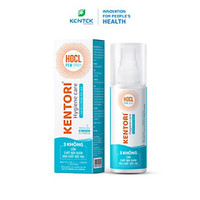Xịt khuẩn, khử trùng, khử mùi - Sạch khuẩn nhanh trong 5 giây Kentori Hygiene Care | Chai 100ml