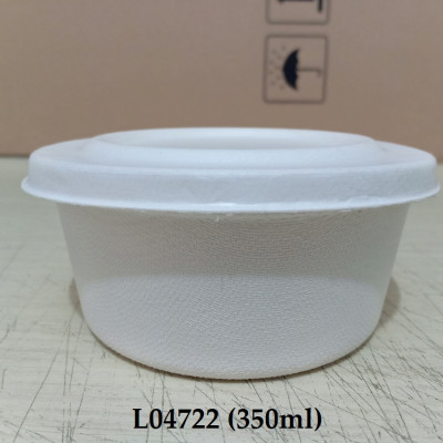 Combo 50 cái Hộp kèm nắp bã mía Thái Lan 350ml - thương hiệu Gracz