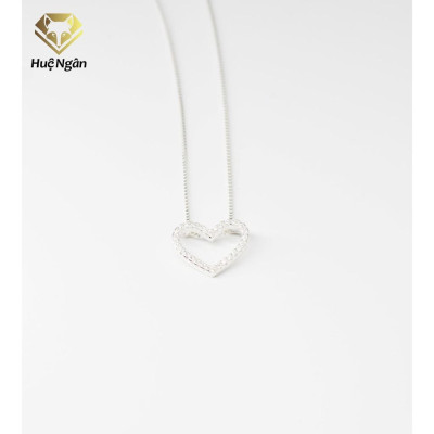 Dây chuyền bạc Ý 925 Huệ Ngân - Tim xinh PP1569