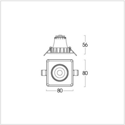 ĐÈN ÂM TRẦN LUMAX#RSL65/W-6LED/36D-XMXD - XX THÁI LAN