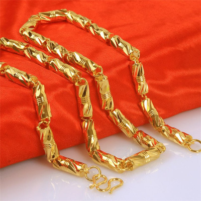 Dây chuyền nam mắt xích đốt trúc khóa cài - NW01