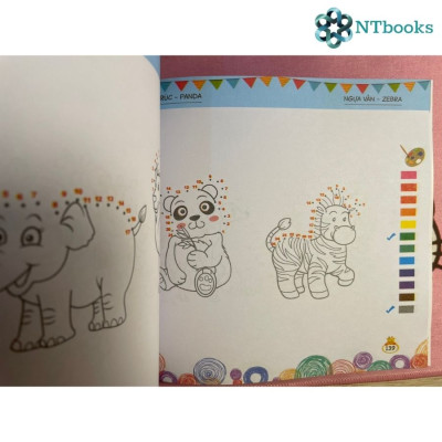 Tô màu sáng tạo 10+ Phát triển tư duy (song ngữ Anh - Việt) - NTbooks 