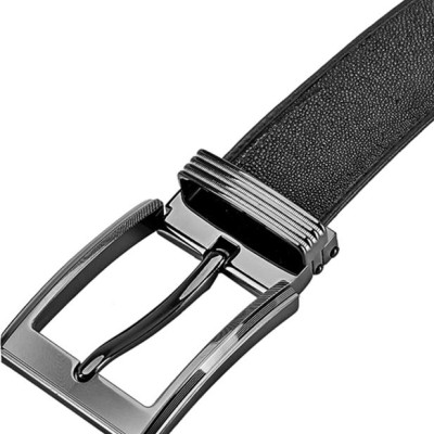 Thắt Lưng Nam Da Cá Đuối Bản Lớn Đầu Kim Huy Hoàng HT4504 - Đen