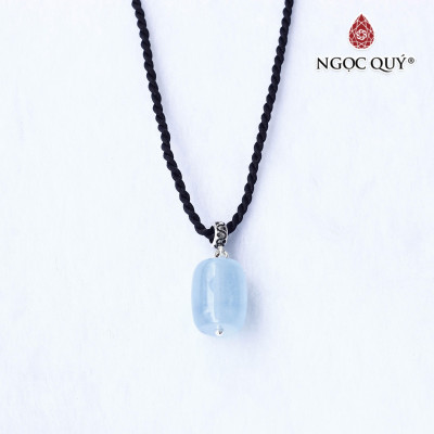 Mặt dây chuyền hình lu thống hải lam ngọc aquamarine hợp mệnh thủy, mệnh mộc - Ngọc Quý Gemstones