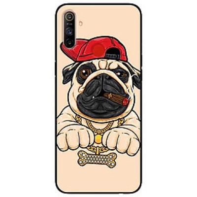 Ốp lưng dành cho Realme C3 mẫu Pulldog Hiphop Nền Vàng
