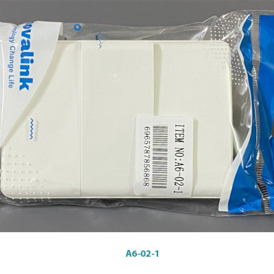 Mặt công tắc đèn 1 chiều kèm ổ điện 3 chấu cắm đa năng âm tường A6-16 Novalink chính hãng