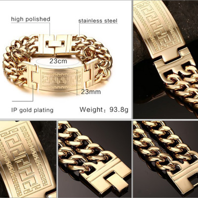 Lắc tay nam thời trang mạ 24k phong cách sành điệu MST92 