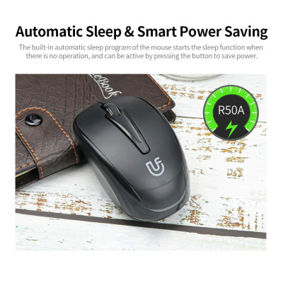 Chuột không dây 1200DPI uFound R-50A 2.4G Màu đen