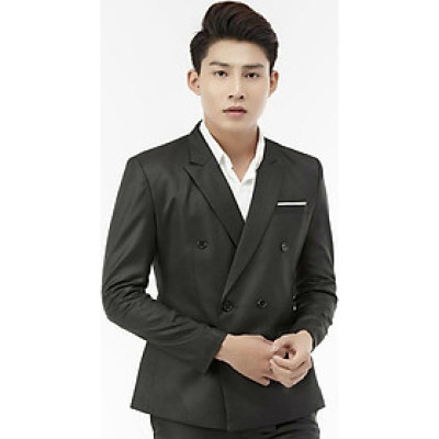 Áo Vest Nam 6 Nút Tay Dài Titishop AVN124 - Đen