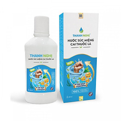 Nước súc miệng cai thuốc lá Thanh Nghị - Chai 400ml