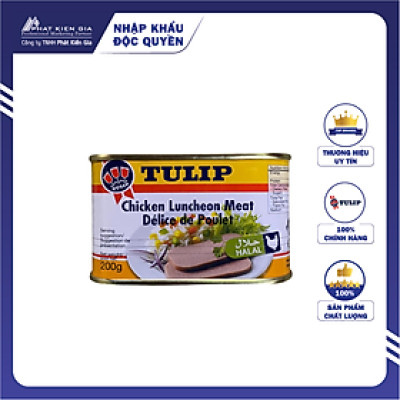 Thịt Gà Hộp Tulip 200g - Nhập Khẩu Đan Mạch | Tulip Chicken Luncheon Meat 200g