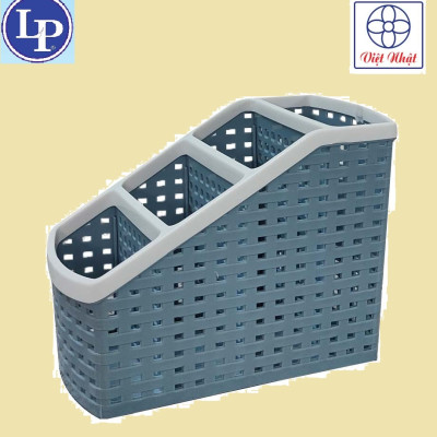 Khay nhựa tiện ích 4 ngăn Việt Nhật (5696) để bàn đựng bút, đồ dùng đa năng